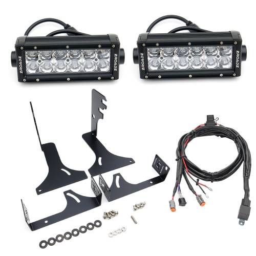ZROADZ OFF ROAD PRODUCTS - 2016-2022 Toyota Tacoma Rear Bumper LED Kit with (2) 6 Inch LED Straight Double Row Light Bars - Part # Z389401-KIT - Image 5