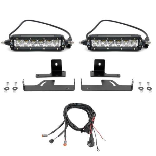 ZROADZ OFF ROAD PRODUCTS - 2019-2023 Ford Ranger Rear Bumper LED Kit with (2) 6 Inch LED Straight Single Row Slim Light Bars - PN #Z385881-KIT - Image 6