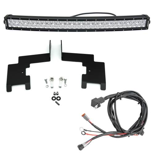 ZROADZ OFF ROAD PRODUCTS - 2010-2017 Nissan Patrol Y62 Front Bumper Center LED Kit with (1) 30 Inch LED Curved Double Row Light Bar - Part # Z327871-KIT - Image 8