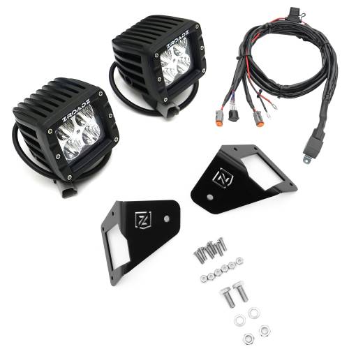ZROADZ OFF ROAD PRODUCTS - 2007-2018 Jeep JK Front Roof Side LED Kit with (2) 3 Inch LED Pod Lights - Part # Z334811-KIT - Image 9