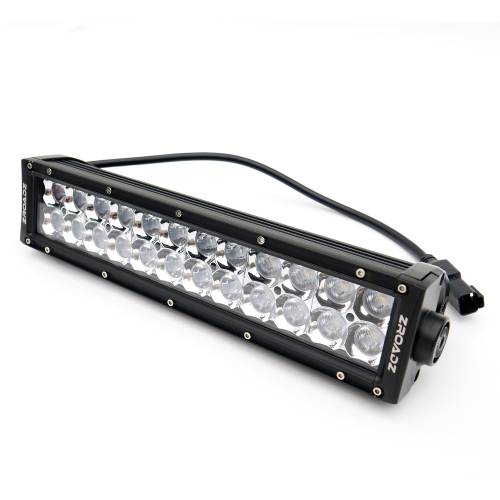 ZROADZ OFF ROAD PRODUCTS - 2017-2019 Ford Super Duty Front Bumper Center LED Kit with (1) 12 Inch LED Straight Double Row Light Bar - PN #Z325471-KIT - Image 11