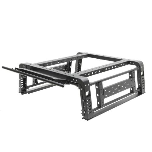 ZROADZ OFF ROAD PRODUCTS - 2019-2024 Jeep Gladiator Access Overland Rack With Three Lifting Side Gates, For use on Factory Trail Rail Cargo Systems - PN #Z834211 - Image 28