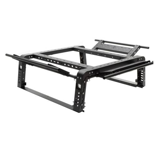 ZROADZ OFF ROAD PRODUCTS - 2019-2024 Jeep Gladiator Access Overland Rack With Three Lifting Side Gates, For use on Factory Trail Rail Cargo Systems - PN #Z834211 - Image 31