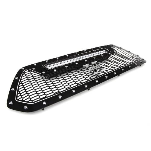 T-REX Grilles - 2016-2017 Tacoma Laser Torch Grille, Black, 1 Pc, Insert, Chrome Studs with (1) 20" LED - Part # 7319411 - Image 5