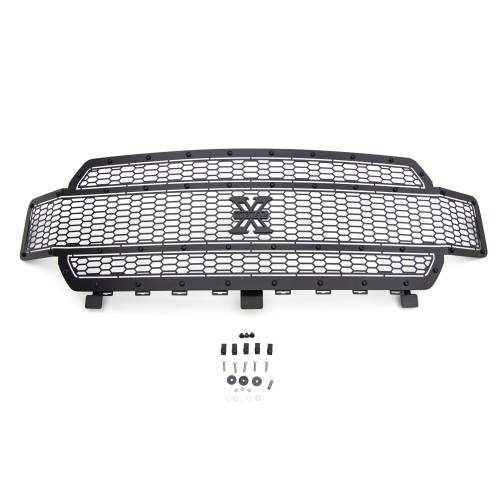 T-REX Grilles - 2018-2020 F-150 Stealth Laser X Grille, Black, 1 Pc, Replacement, Black Studs, Does Not Fit Vehicles with Camera - Part # 7715841-BR - Image 6