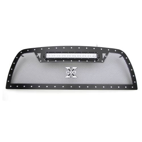 T-REX Grilles - 2010-2012 Ram 2500, 3500 Torch Grille, Black, 1 Pc, Replacement, Chrome Studs with (1) 20" LED - Part # 6314531 - Image 5