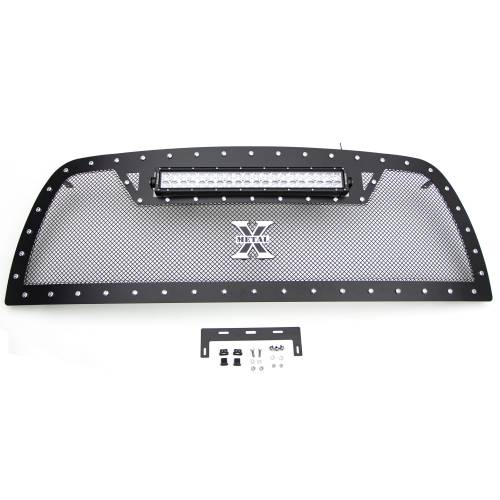 T-REX Grilles - 2010-2012 Ram 2500, 3500 Torch Grille, Black, 1 Pc, Replacement, Chrome Studs with (1) 20" LED - Part # 6314531 - Image 6