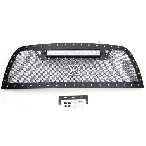T-REX Grilles - 2013-2018 Ram 2500, 3500 Torch Grille, Black, 1 Pc, Replacement, Chrome Studs, Incl. (1) 20" LED - PN #6314521 - Image 4