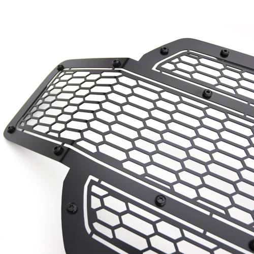 T-REX Grilles - 2018-2020 F-150 Stealth Laser X Grille, Black, 1 Pc, Replacement, Black Studs, Does Not Fit Vehicles with Camera - Part # 7715841-BR - Image 8