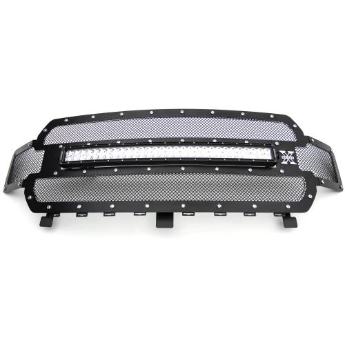 T-REX Grilles - 2018-2020 F-150 Torch Grille, Black, 1 Pc, Replacement, Chrome Studs with 30 Inch LED, Does Not Fit Vehicles with Camera - Part # 6315711 - Image 7