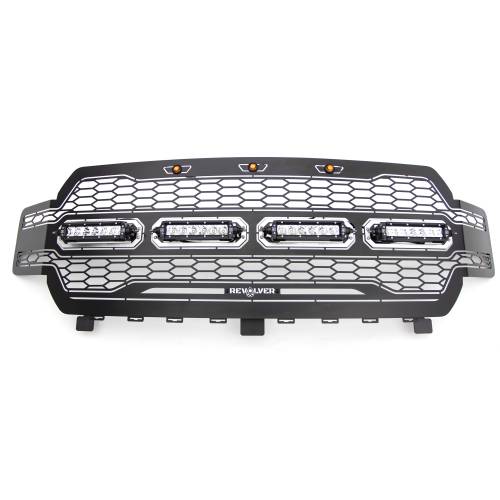 T-REX Grilles - 2018-2020 F-150 Revolver Grille, Black, 1 Pc, Replacement with (4) 6 Inch LEDs, Does Not Fit Vehicles with Camera - Part # 6515841 - Image 8