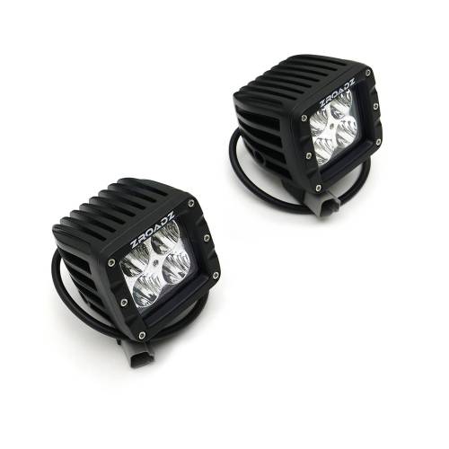 T-REX Grilles - 2018-2020 F-150 Limited, Lariat Revolver Bumper Grille, Black, 1 Pc, Overlay with (2) 3 Inch LED Cube Lights - Part # 6525751 - Image 10