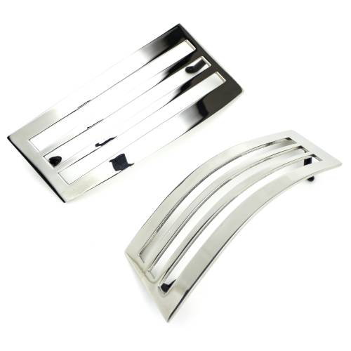 T-REX Grilles - 2008-2013 Cadillac Upper Class Series Mesh Bumper Grille, Polished, 2 Pc, Overlay - Part # 55198 - Image 2