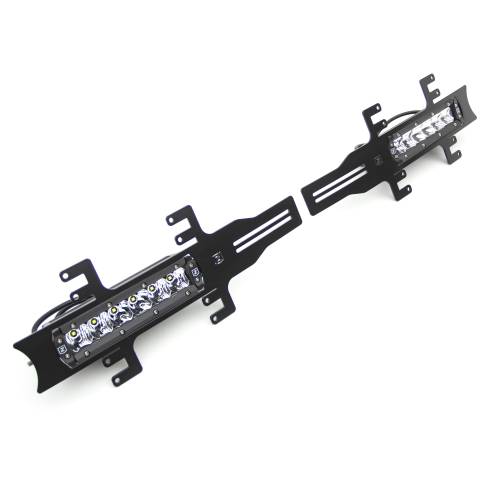 ZROADZ OFF ROAD PRODUCTS - 2018-2020 Ford F-150 Platinum OEM Grille LED Kit with (2) 6 Inch LED Straight Single Row Slim Light Bars - PN# Z415581-KIT - Image 9