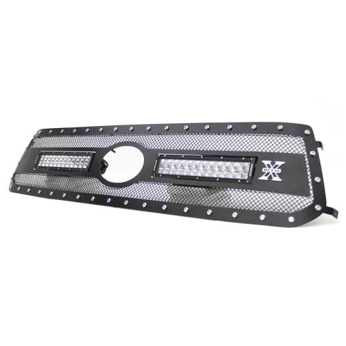 T-REX Grilles - 2018-2021 Tundra Torch Grille, Black, 1 Pc, Replacement, Chrome Studs with (2) 12" LEDs, Does Not Fit Vehicles with Camera - Part # 6319661 - Image 7