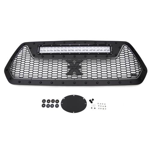 T-REX Grilles - 2016-2017 Tacoma Stealth Laser Torch Grille, Black, 1 Pc, Insert, Black Studs with (1) 20" LED - Part # 7319411-BR - Image 2