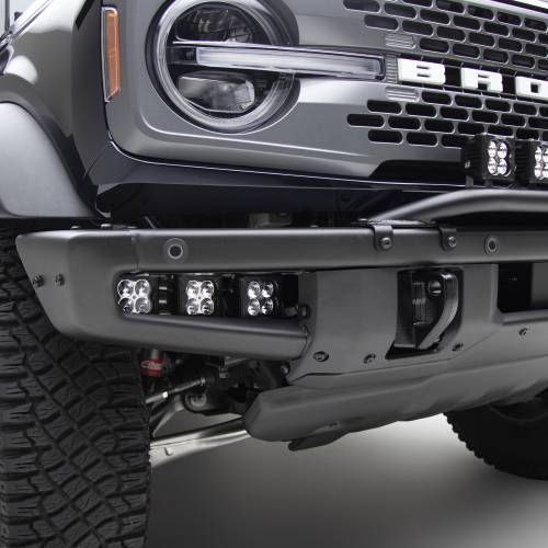 ZROADZ OFF ROAD PRODUCTS - 2021-2024 Ford Bronco Front Bumper OEM Fog Amber LED Kit with (2) 3 Inch Amber LED Pod Lights and (4) 3 Inch White LED Pod Lights- PN #Z325401-KITAW - Image 3