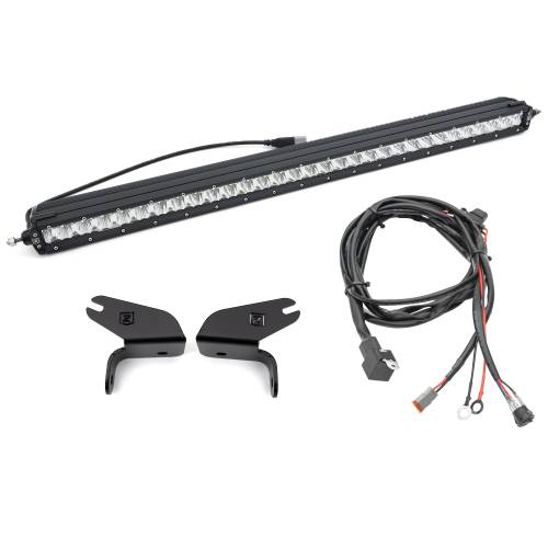 ZROADZ OFF ROAD PRODUCTS - 2021-2023 Ford Bronco Front Bumper Top LED KIT, Includes (1) 30 inch ZROADZ LED Straight Single Row Light Bar - Part # Z325421-KIT - Image 1