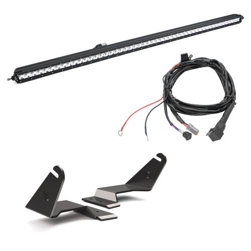 ZROADZ OFF ROAD PRODUCTS - 2021-2024 Ford Bronco Front Roof LED Kit with (1) 50 Inch LED Straight Single Row Slim Light Bar - PN #Z335411-KIT - Image 1