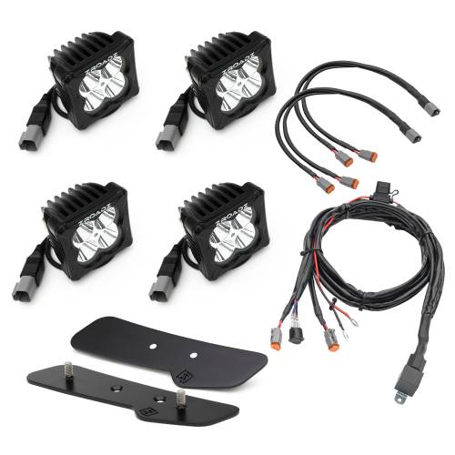 ZROADZ OFF ROAD PRODUCTS - 2021-2023 Ford Bronco Mirror/Ditch Light LED KIT, Includes (2) 3 inch ZROADZ White and (2) Amber LED Pod Lights - Part # Z365401-KIT4AW - Image 6