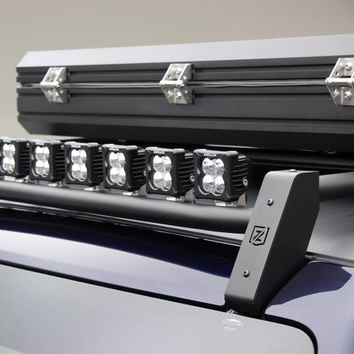 ZROADZ OFF ROAD PRODUCTS - 2021-2024 Ford Bronco Roof Rack with (8) 3 Inch LED Pods and (1) 30 Inch Single Row Slim Light Bar - PN #Z845421 - Image 3