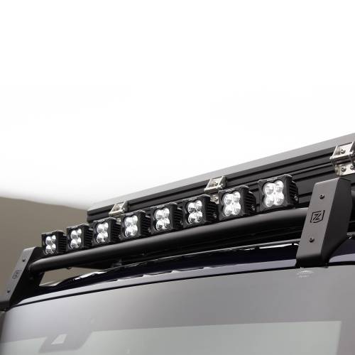 ZROADZ OFF ROAD PRODUCTS - 2021-2024 Ford Bronco Roof Rack with (8) 3 Inch LED Pods and (1) 30 Inch Single Row Slim Light Bar - PN #Z845421 - Image 2