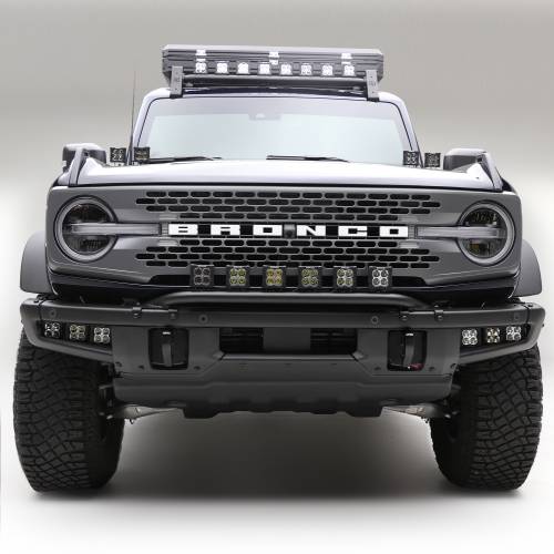 ZROADZ OFF ROAD PRODUCTS - 2021-2022 Ford Bronco Front Bumper Top LED KIT, Includes (4) 3 inch ZROADZ White and (2) 3 inch Amber LED Light Pods - Part # Z325431-KITAW - Image 9