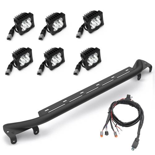 ZROADZ OFF ROAD PRODUCTS - 2021-2022 Ford Bronco Front Bumper Top LED KIT, Includes (4) 3 inch ZROADZ White and (2) 3 inch Amber LED Light Pods - Part # Z325431-KITAW - Image 12