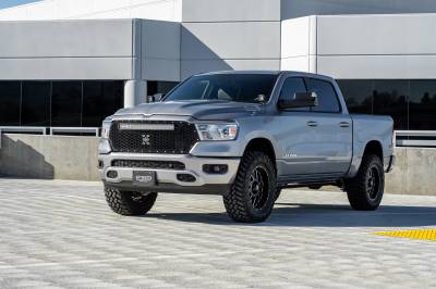 T-REX Grilles - 2019-2021 Ram 1500 Laramie, Lone Star, Big Horn, Tradesman Laser Torch Grille, Black, 1 Pc, Replacement, Chrome Studs, Incl. (1) 30" LED - PN #7314651 - Image 7