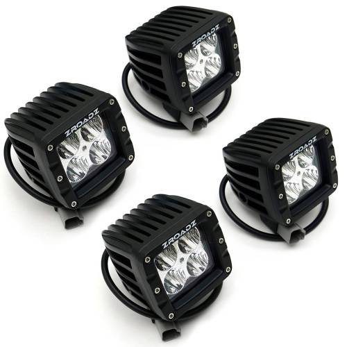 ZROADZ OFF ROAD PRODUCTS - 2015-2017 Ford F-150 Hood Hinge LED Kit with (4) 3 Inch LED Pod Lights - Part # Z365731-KIT4 - Image 7