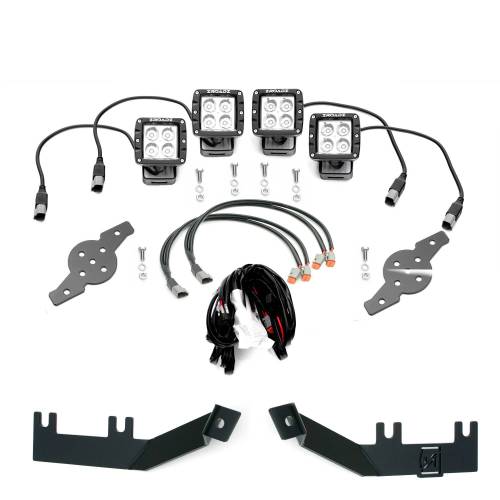 ZROADZ OFF ROAD PRODUCTS - 2008-2010 Ford Super Duty Hood Hinge LED Kit with (4) 3 Inch LED Pod Lights - Part # Z365631-KIT4 - Image 5