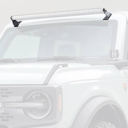 ZROADZ OFF ROAD PRODUCTS - 2021-2023 Ford Bronco Front Roof Bracket ONLY, Used to mount (1) 40 inch ZROADZ LED Straight Single Row Light Bar - Part # Z335401 - Image 1