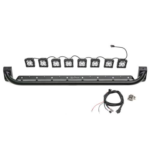 ZROADZ OFF ROAD PRODUCTS - 2021-2022 Ford Bronco Front Roof Multiple LED Pods KIT, Tubular Mounting Bar with (8) 3 Inch White Pods and Wiring Harness - Part # Z935401-KIT - Image 14