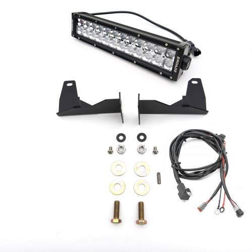 ZROADZ OFF ROAD PRODUCTS - 2015-2019 GMC Sierra 2500, 3500 Front Bumper Center LED Kit with (1) 12 Inch LED Straight Double Row Light Bar - PN #Z322111-KIT - Image 2