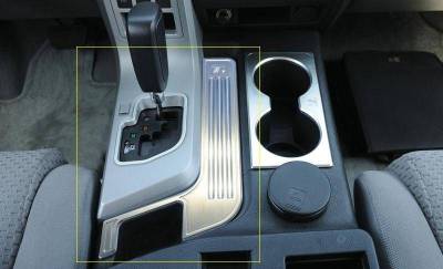 T-REX Grilles - 2007-2009 Tundra T1 Interior Center Console Trim, Brushed, 1 Pc, Tape - PN #11959 - Image 1