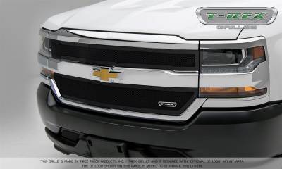 2016-2018 Silverado 1500 Upper Class Grille, Black, 2 Pc, Overlay - PN #51128 - OVERSTOCK - On Sale