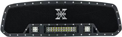 T-REX Grilles - 2009-2012 Ram 1500 Torch Grille, Black, 1 Pc, Insert, Chrome Studs, Incl. (2) 3" LED Cubes and (1) 12" LEDs - PN #6314571 - Image 2