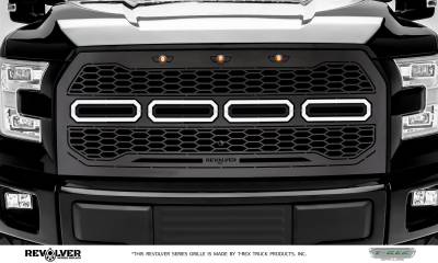 T-REX Grilles - 2015-2017 F-150 Revolver Grille, Black, 1 Pc, Replacement, Fits Vehicles with Camera - PN #6515771 - Image 2