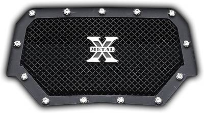 T-REX Grilles - 2014 Polaris RZR XP 1000 X-Metal Grille, Black, 1 Pc, Insert, Chrome Studs - PN #6719011 - Image 1