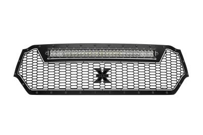 T-REX Grilles - 2019--2021 Ram 1500 Laramie, Lone Star, Big Horn, Tradesman Stealth Laser Torch Grille, Black, 1 Pc, Replacement, Black Studs, Incl. (1) 30" LED - PN #7314651-BR - Image 4