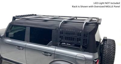 ZROADZ OFF ROAD PRODUCTS - 2021-2024 Ford Bronco  4 Door Soft Top Rack with Standard Molle Panels - PN #Z845481 - Image 1