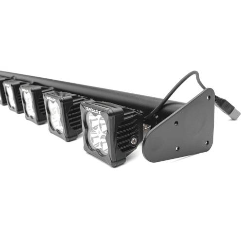 ZROADZ OFF ROAD PRODUCTS - 2018-2024 Jeep JL/2019-2024 Gladiator, Multi-LED Roof Cross Bar and 2-Pod A-Pillar Complete KIT, Includes (12) 3-Inch ZROADZ Light Pods - Part # Z934931-KIT2AW - Image 8