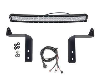 ZROADZ OFF ROAD PRODUCTS - 2020-2022 Ford Super Duty Front Bumper Top LED Kit with (1) 30-Inch ZROADZ LED Curved Double Row Light Bar - PN # Z325572-KIT - Image 4