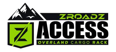 ZROADZ OFF ROAD PRODUCTS - 2019-2023 Ford Ranger ACCESS Overland Rack Crossbars, Black, Mild Steel, Bolt-On, 2 Pc Set with Hardware - PN #Z835011 - Image 11