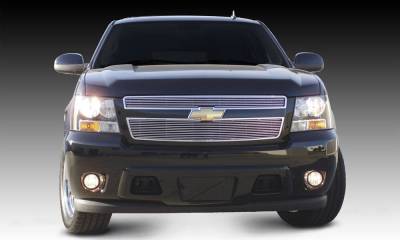 2007-2014 Avalanche, 07-14 Sub/Tahoe Billet Grille, Black, 2 Pc, Overlay - Part # 21051B