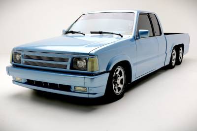 1986-1993 MAZDA B Series Pick Up Billet Grille, 2pc Overlay, Polished - Part # 20632