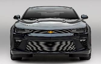 2016-2018 Chevrolet Camaro Billet Series BUMPER Grille, 1pc Overlay, Polished - PN 25036 - Last unit in stock - On Sale