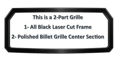 T-REX Grilles - 2015-2017 F-150 POLISHED Billet Grille with BLACK frame, 1 Pc, Replacement, Does Not Fit Vehicles with Camera - Part # 58573 - On Sale - Image 3