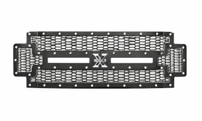 T-REX Grilles - 2017-2019 Super Duty Laser X Grille, Black, 1 Pc, Replacement, Chrome Studs - PN #7715471 - Image 2