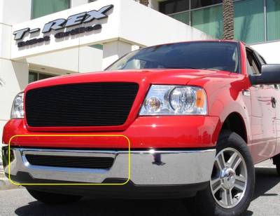 2006-2008 F-150, Mark LT Billet Bumper Grille, Black Powder Coat, 1 Pc, Bolt-On - Part # 25555B - On Sale